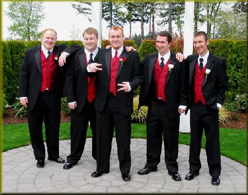 Kyle and his Groomsmen - before the wedding